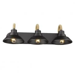 Journey 3-Light Natural Black Vanity Light by Golden Lighting 10 Journey 3-Light Natural Black Vanity Light by Golden Lighting -Golden Lighting Shop natural black golden lighting vanity lighting 3318 ba3 nb 4f 1000