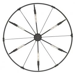 Vaughn 6-Light Natural Black Wagon Wheel Chandelier by Golden Lighting 13 Vaughn 6-Light Natural Black Wagon Wheel Chandelier by Golden Lighting -Golden Lighting Shop natural black natural black accents golden lighting chandeliers 3866 l nb nb 44 1000