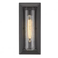 Smyth Natural Black (UV Coated) Seeded Glass LED Outdoor Wall Sconce by Golden Lighting 12 Smyth Natural Black (UV Coated) Seeded Glass LED Outdoor Wall Sconce by Golden Lighting -Golden Lighting Shop natural black uv coated seeded glass golden lighting outdoor sconces 2073 owm nb sd c3 1000