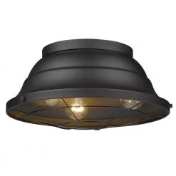 Bartlett 16.38 in. 3-Light Natural Black (UV) Outdoor Flush Mount by Golden Lighting -Golden Lighting Shop natural black uv golden lighting flush mount lights 7316 ofm nb 1f 1000