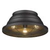 Bartlett 16.38 in. 3-Light Natural Black (UV) Outdoor Flush Mount by Golden Lighting -Golden Lighting Shop natural black uv golden lighting flush mount lights 7316 ofm nb 64 1000