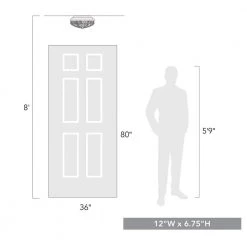 Seaport 2-Light Black Outdoor Flush Mount Light by Golden Lighting 8 Seaport 2-Light Black Outdoor Flush Mount Light by Golden Lighting -Golden Lighting Shop natural black uv golden lighting outdoor flush mount lights 9808 ofm nb sd 1f 1000