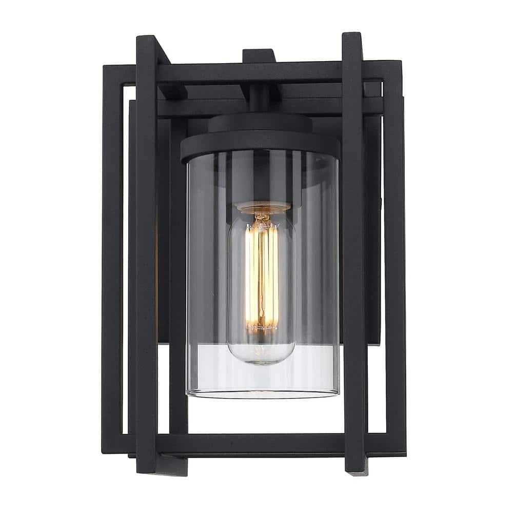 Tribeca 1-Light Natural Black (UV) Outdoor Wall Lantern Sconce by Golden Lighting 5 Tribeca 1-Light Natural Black (UV) Outdoor Wall Lantern Sconce by Golden Lighting - Image 3