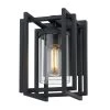 Tribeca 1-Light Natural Black (UV) Outdoor Wall Lantern Sconce by Golden Lighting -Golden Lighting Shop natural black uv golden lighting outdoor sconces 6071 ows nb clr 64 1000