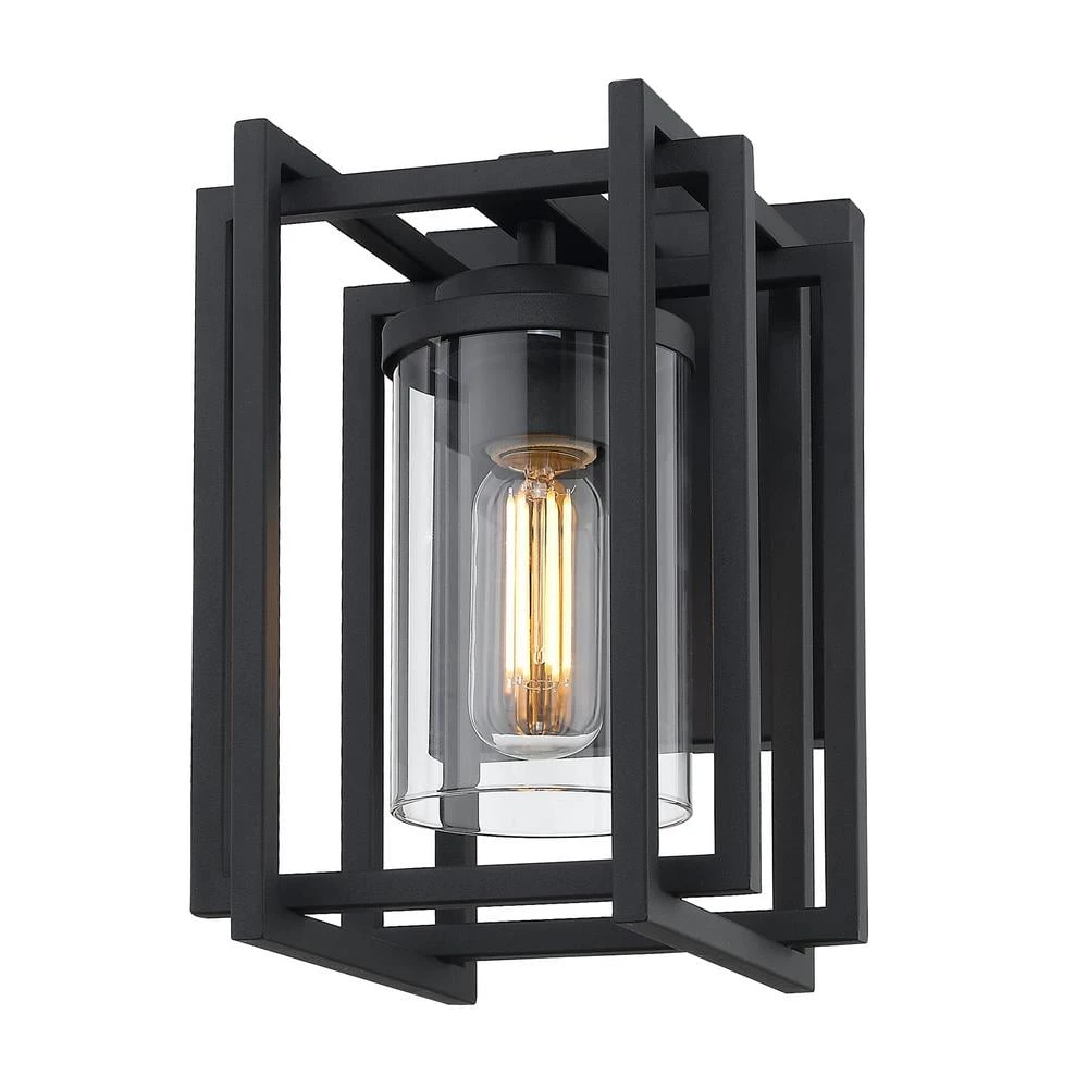 Tribeca 1-Light Natural Black (UV) Outdoor Wall Lantern Sconce by Golden Lighting 3 Tribeca 1-Light Natural Black (UV) Outdoor Wall Lantern Sconce by Golden Lighting