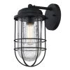 Seaport 1-Light Natural Black (UV) Outdoor Wall Lantern Sconce by Golden Lighting -Golden Lighting Shop natural black uv golden lighting outdoor sconces 9808 owm nb sd 64 1000