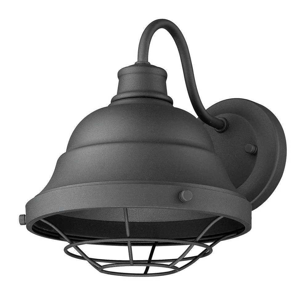 Bartlett 1-Light Black Outdoor Wall Sconce by Golden Lighting 6 Bartlett 1-Light Black Outdoor Wall Sconce by Golden Lighting - Image 4