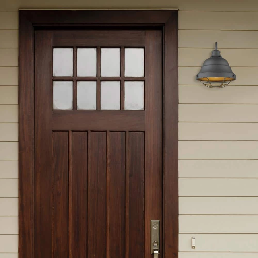 Bartlett 1-Light Black Outdoor Wall Sconce by Golden Lighting 4 Bartlett 1-Light Black Outdoor Wall Sconce by Golden Lighting - Image 2