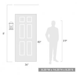 Cohen 2-Light Natural Black Clear Glass Panels Hardwired Outdoor Wall Lantern Sconce by Golden Lighting 10 Cohen 2-Light Natural Black Clear Glass Panels Hardwired Outdoor Wall Lantern Sconce by Golden Lighting -Golden Lighting Shop natural black with clear glass panels golden lighting outdoor sconces 4308 owm nb 40 1000