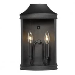 Cohen 2-Light Natural Black Clear Glass Panels Hardwired Outdoor Wall Lantern Sconce by Golden Lighting 11 Cohen 2-Light Natural Black Clear Glass Panels Hardwired Outdoor Wall Lantern Sconce by Golden Lighting -Golden Lighting Shop natural black with clear glass panels golden lighting outdoor sconces 4308 owm nb c3 1000
