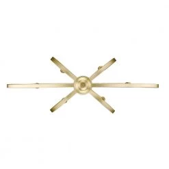 Colson 6-Light Olympic Gold Linear Pendant by Golden Lighting -Golden Lighting Shop olympic gold golden lighting chandeliers 3167 lp og 1f 1000