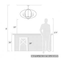 Colson 6-Light Olympic Gold Linear Pendant by Golden Lighting -Golden Lighting Shop olympic gold golden lighting chandeliers 3167 lp og 44 1000