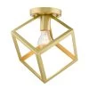Cassio 11 in. 1-Light Olympic Gold Flush Mount by Golden Lighting