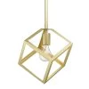 Cassio 1-Light Olympic Gold Mini Pendant by Golden Lighting -Golden Lighting Shop olympic gold golden lighting pendant lights 2086 m1l og 64 1000