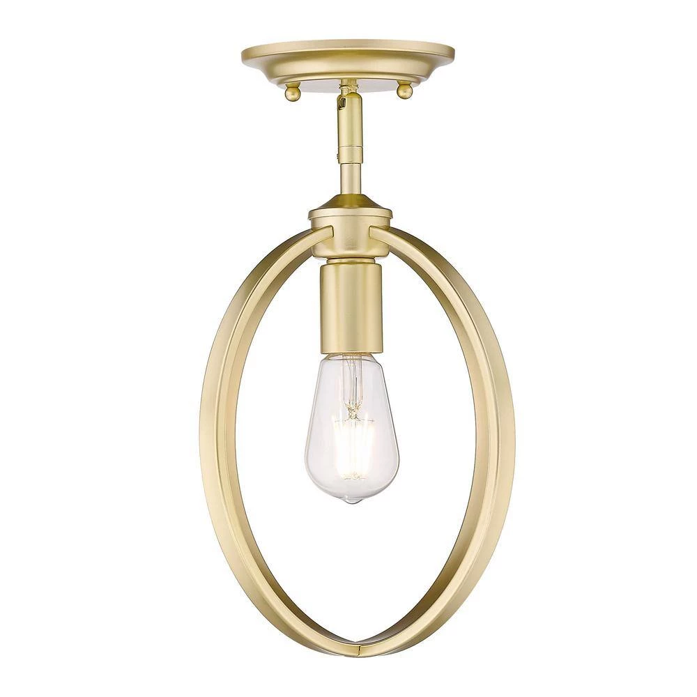 Colson 1-Light Olympic Gold Mini Pendant by Golden Lighting 5 Colson 1-Light Olympic Gold Mini Pendant by Golden Lighting - Image 3