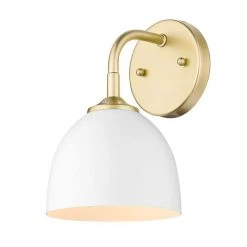 Zoey 4.75 in. Olympic Gold Sconce by Golden Lighting