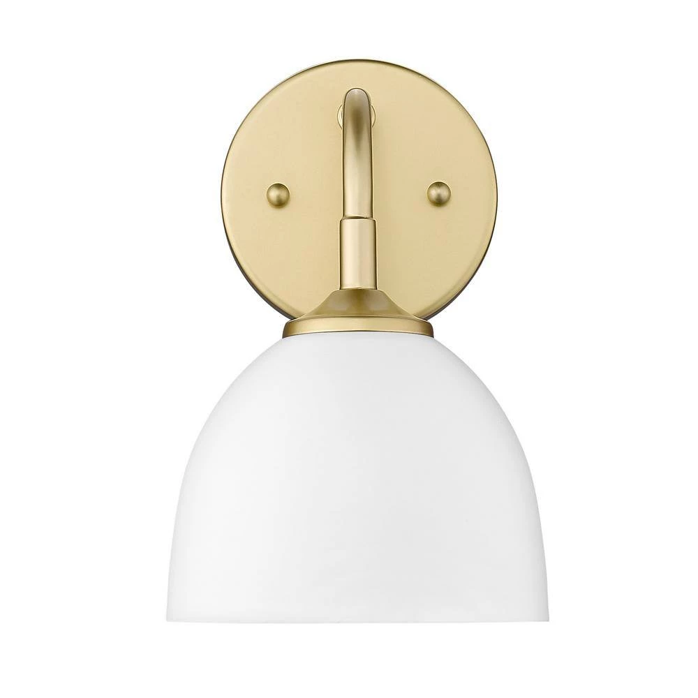 Zoey 4.75 in. Olympic Gold Sconce by Golden Lighting 4 Zoey 4.75 in. Olympic Gold Sconce by Golden Lighting - Image 2