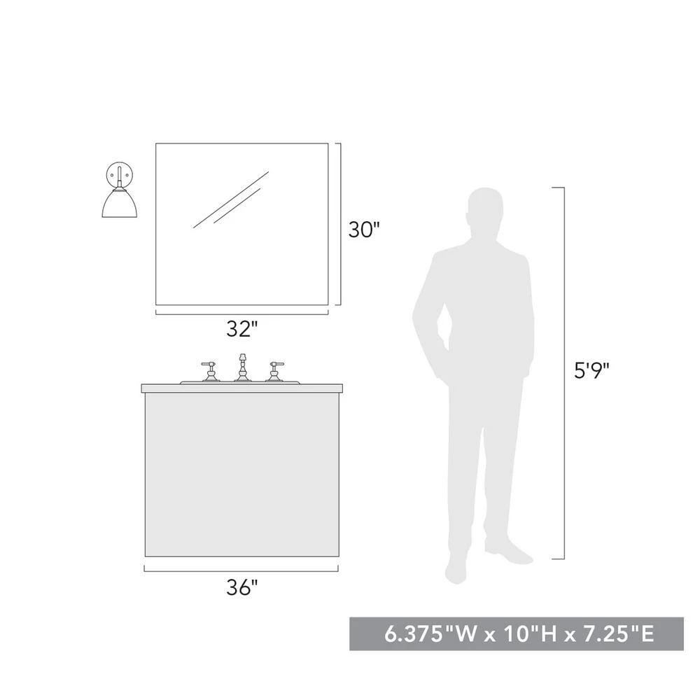 Zoey 4.75 in. Olympic Gold Sconce by Golden Lighting 7 Zoey 4.75 in. Olympic Gold Sconce by Golden Lighting - Image 5