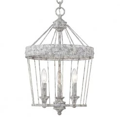 Ferris 3-Light Oyster Chandelier by Golden Lighting