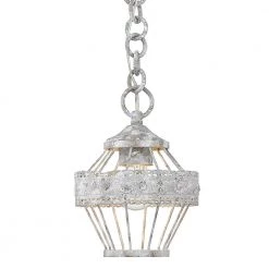 Ferris 1-Light Oyster Mini Pendant by Golden Lighting