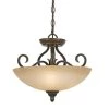 Riverton Collection 3-Light Peppercorn Semi-Flush Mount Light by Golden Lighting 2 Riverton Collection 3-Light Peppercorn Semi-Flush Mount Light by Golden Lighting -Golden Lighting Shop peppercorn golden lighting flush mount lights 567sfmppc 64 1000