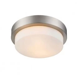 Maddox Collection 2-Light Pewter Flush Mount by Golden Lighting