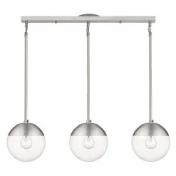 Dixon Linear Pendant in Pewter with Clear Glass and Pewter Cap by Golden Lighting 8 Dixon Linear Pendant in Pewter with Clear Glass and Pewter Cap by Golden Lighting -Golden Lighting Shop pewter golden lighting chandeliers 3219 3lp pw pw 4f 1000