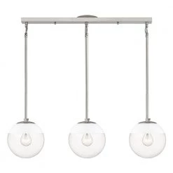 Dixon 3-Light Pewter Globe Pendant with Glass Shade by Golden Lighting -Golden Lighting Shop pewter golden lighting chandeliers 3219 3lp pw wht 4f 1000