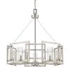 Marco 5-Light Pewter Chandelier with Clear Glass by Golden Lighting