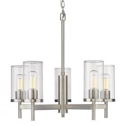 Winslett 5-Light Pewter Wagon Wheel Chandelier by Golden Lighting 11 Winslett 5-Light Pewter Wagon Wheel Chandelier by Golden Lighting -Golden Lighting Shop pewter golden lighting chandeliers 7011 5 pw clr 1f 1000