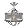 Colson 15.125 in. 1-Light Pewter Semi-Flush Mount by Golden Lighting 1 Colson 15.125 in. 1-Light Pewter Semi-Flush Mount by Golden Lighting -Golden Lighting Shop pewter golden lighting flush mount lights 3167 1sf pw pw 64 1000