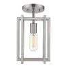 Tribeca 12.75 in. 1-Light Pewter Semi-Flush Mount by Golden Lighting -Golden Lighting Shop pewter golden lighting flush mount lights 6070 1sf pw pw 64 1000