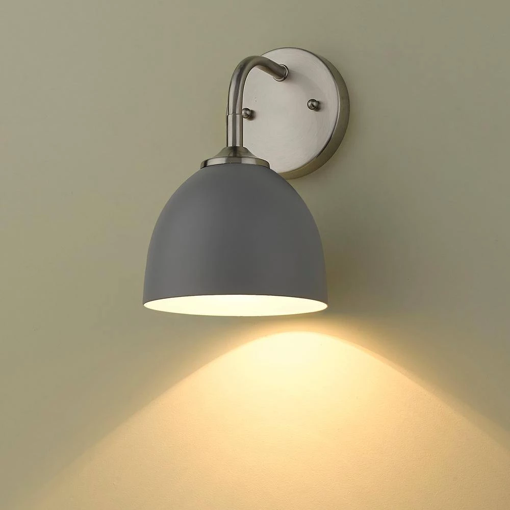 Zoey 4.75 in. Pewter Sconce by Golden Lighting 6 Zoey 4.75 in. Pewter Sconce by Golden Lighting - Image 4