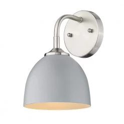 Zoey 4.75 in. Pewter Sconce by Golden Lighting