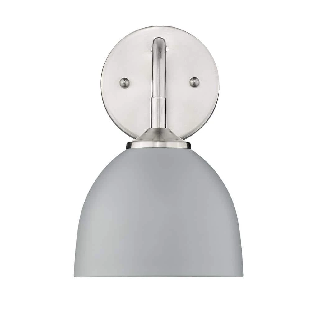 Zoey 4.75 in. Pewter Sconce by Golden Lighting 4 Zoey 4.75 in. Pewter Sconce by Golden Lighting - Image 2