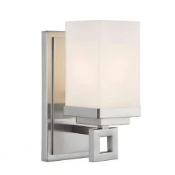 Nelio Collection 1-Light Pewter Sconce by Golden Lighting