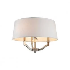 Waverly Collection 3-Light Pewter Semi-Flush Light by Golden Lighting -Golden Lighting Shop pewter with chrome shade golden lighting flush mount lights 500sfmppwcwh 1f 1000