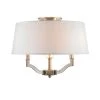 Waverly Collection 3-Light Pewter Semi-Flush Light by Golden Lighting -Golden Lighting Shop pewter with chrome shade golden lighting flush mount lights 500sfmppwcwh 64 1000