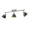 Duncan 3-Light Pewter Semi-Flush Mount with Black Shade by Golden Lighting 2 Duncan 3-Light Pewter Semi-Flush Mount with Black Shade by Golden Lighting -Golden Lighting Shop pewter with gloss black shade golden lighting flush mount lights 3602 3sf pw bk 64 1000
