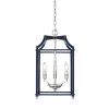 Leighton 3-Light Pewter and Navy Blue Pendant Light by Golden Lighting -Golden Lighting Shop pewter with navy golden lighting chandeliers 8401 3p pw nvy 64 1000