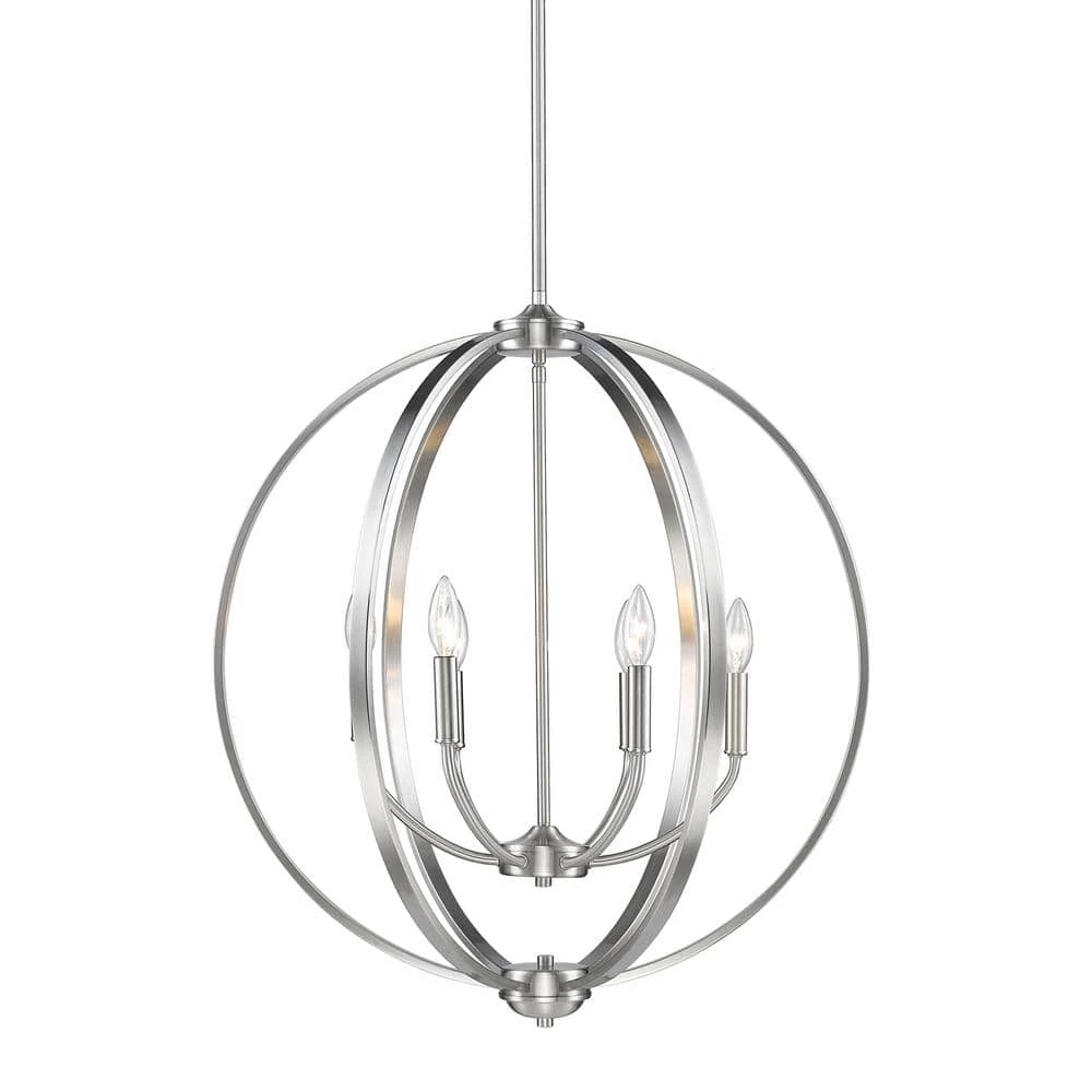 Colson PW 6-Light Pewter Chandelier by Golden Lighting 3 Colson PW 6-Light Pewter Chandelier by Golden Lighting