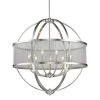 Colson PW 9-Light Pewter Chandelier by Golden Lighting 2 Colson PW 9-Light Pewter Chandelier by Golden Lighting -Golden Lighting Shop pewter with pewter shade golden lighting chandeliers 3167 9 pw pw 64 1000
