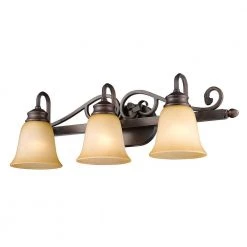 Belle Meade Collection 3-Light Rubbed Bronze Bath Vanity Light by Golden Lighting 11 Belle Meade Collection 3-Light Rubbed Bronze Bath Vanity Light by Golden Lighting -Golden Lighting Shop rubbed bronze 3 light golden lighting vanity lighting 073mprbz c3 1000