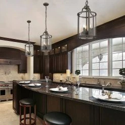 Payton 3-Light Rubbed Bronze Standard Pendant Light with Clear Glass Shades by Golden Lighting 9 Payton 3-Light Rubbed Bronze Standard Pendant Light with Clear Glass Shades by Golden Lighting -Golden Lighting Shop rubbed bronze golden lighting chandeliers 1157 3p rbz 1f 1000