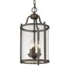 Payton 3-Light Rubbed Bronze Standard Pendant Light with Clear Glass Shades by Golden Lighting 1 Payton 3-Light Rubbed Bronze Standard Pendant Light with Clear Glass Shades by Golden Lighting -Golden Lighting Shop rubbed bronze golden lighting chandeliers 1157 3p rbz 64 1000