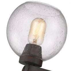 Galveston 3-Light Rubbed Bronze Chandelier with Seeded Glass Shades by Golden Lighting -Golden Lighting Shop rubbed bronze golden lighting chandeliers 4855 3 rbz sd 1f 1000