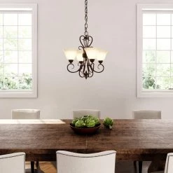 Homestead Collection 4-Light Rubbed Bronze Chandelier by Golden Lighting -Golden Lighting Shop rubbed bronze golden lighting chandeliers 606gm4mprbztea 77 1000