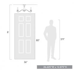 Larrick 26.625 in. 6-Light Rubbed Bronze Semi-Flush Mount by Golden Lighting -Golden Lighting Shop rubbed bronze golden lighting flush mount lights 3712 6sf rbz 1f 1000