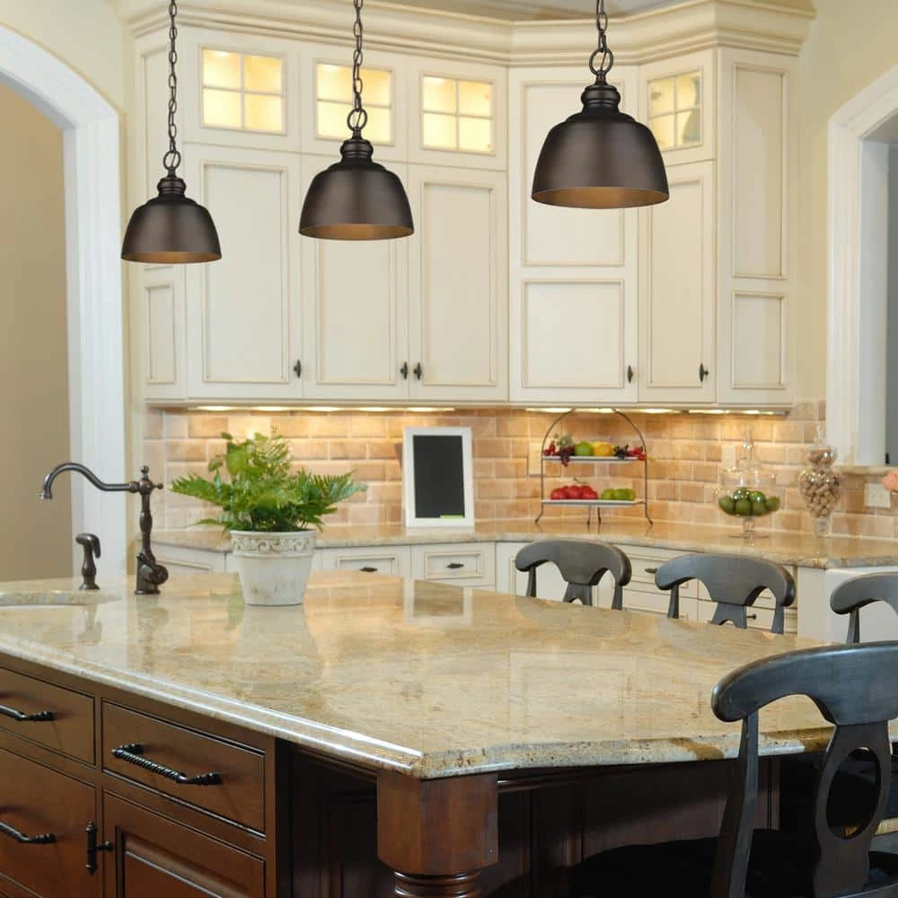 Holmes 1-Light Rubbed Bronze Standard Pendant Light by Golden Lighting 7 Holmes 1-Light Rubbed Bronze Standard Pendant Light by Golden Lighting - Image 5