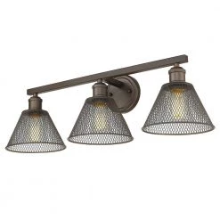 Carver 27.5 in. 3-Lights Rubbed Bronze Vanity Light by Golden Lighting 10 Carver 27.5 in. 3-Lights Rubbed Bronze Vanity Light by Golden Lighting -Golden Lighting Shop rubbed bronze golden lighting vanity lighting 0304 ba3 rbz 4f 1000